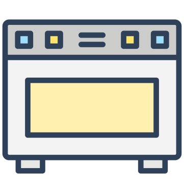 Brülör fırın, izole vektör simgesi olduğunu kolayca herhangi bir boyut düzenlenemez veya değiştirilme aralığı pişirme.