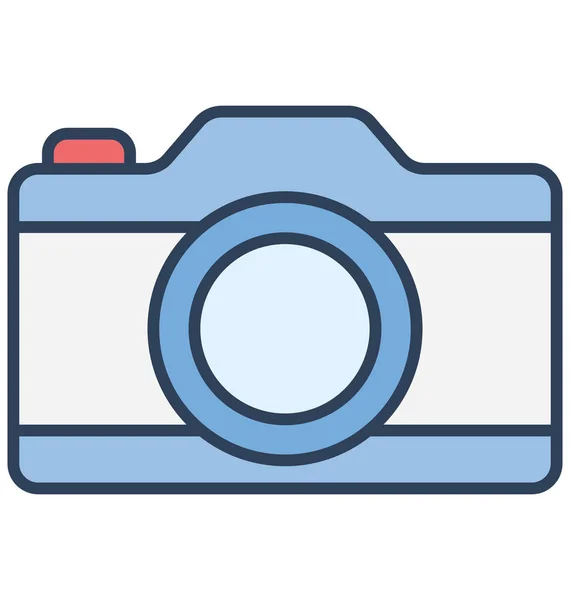 Camera Digitale Camera Geïsoleerde Vector Pictogram Dat Kan Gemakkelijk Worden — Stockvector