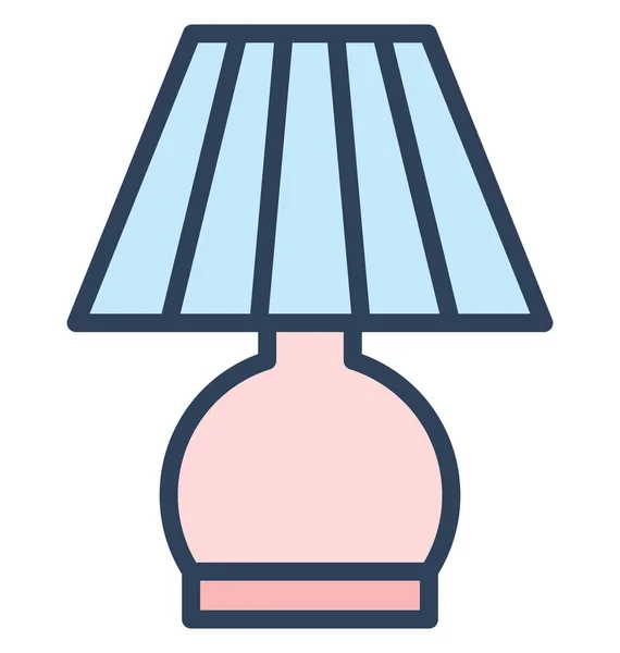 床头灯 电灯隔离矢量图标 可以很容易地编辑在任何大小或修改 — 图库矢量图片