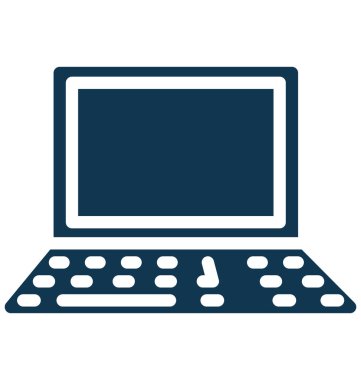 Dizüstü, izole vektör simgesi olduğunu kolayca herhangi bir boyut düzenlenemez veya değiştirilme tarihi dizüstü bilgisayar.