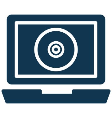 Dizüstü, izole vektör simgesi olduğunu kolayca herhangi bir boyut düzenlenemez veya değiştirilme tarihi dizüstü bilgisayar.