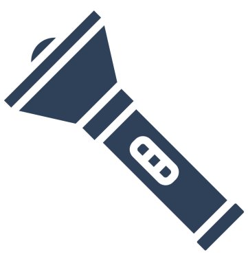 Elektrik ışık, izole vektör simgesi olduğunu kolayca herhangi bir boyut düzenlenemez veya değiştirilme tarihi el feneri.