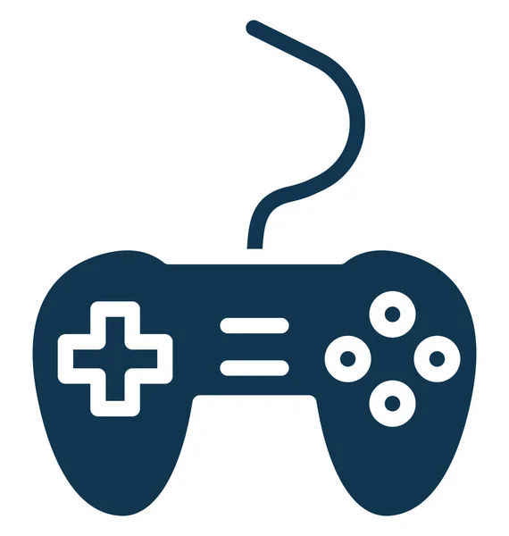 Control Pad Spelconsole Geïsoleerde Vector Pictogram Dat Kan Gemakkelijk Worden — Stockvector