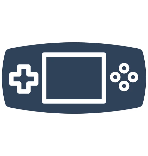 Panel Control Consola Juegos Icono Vectorial Aislado Que Puede Editar — Vector de stock