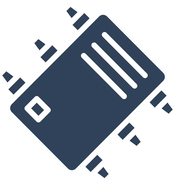 Компьютерный Чип Электронная Схема Изолированный Векторный Значок Который Можно Легко — стоковый вектор