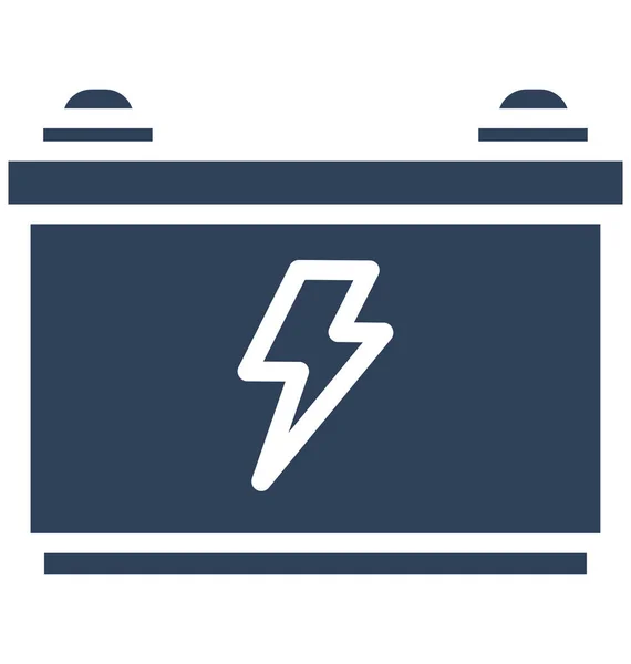 Battery Car Battery Isolated Vector Icon Can Easily Edited Any — Stock Vector