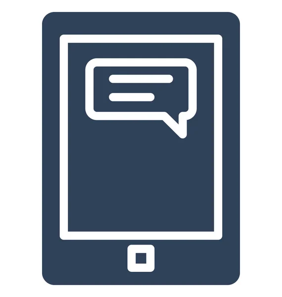 Chat Mobile Chat Isolated Vector Icon Can Easily Edited Any — Stock Vector