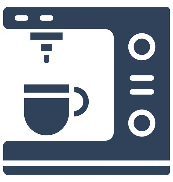 Coffee Maker Espresso Maker Isolated Vector Icon Can Easily Edited — Stock Vector