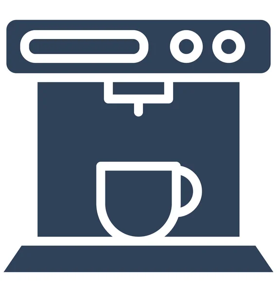 Coffee Maker Espresso Maker Isolated Vector Icon Can Easily Edited — Stock Vector
