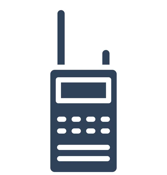 Telefone Sem Fio Interfone Isolado Vector Ícone Que Pode Ser — Vetor de Stock
