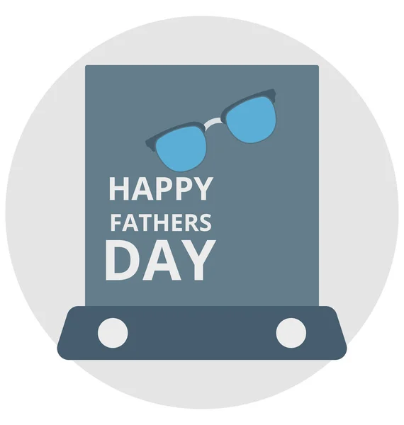 Щасливі Батьки День Батько Можна Легко Редагувати Будь Якому Розмірі — стоковий вектор