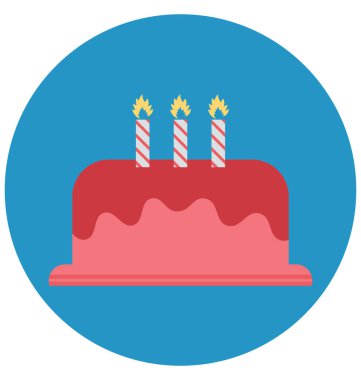 Doğum günü, kolayca herhangi bir boyut düzenlenmiş veya değiştirilen kek.