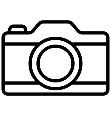 Kamera, izole vektör simgesi olduğunu kolayca herhangi bir boyut düzenlenemez veya değiştirilme tarihi dijital kamera.