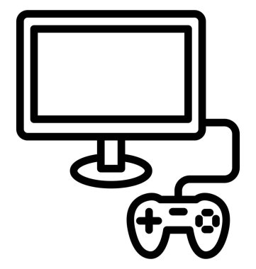 Bilgisayar, bilgisayar aygıt izole vektör simgesi olduğunu kolayca birinde düzenlenip boyutu veya değişikliğin.