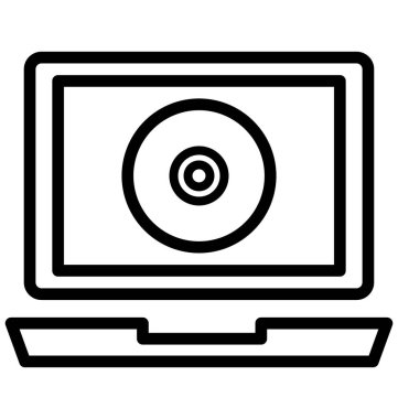 Dizüstü, izole vektör simgesi olduğunu kolayca herhangi bir boyut düzenlenemez veya değiştirilme tarihi dizüstü bilgisayar.