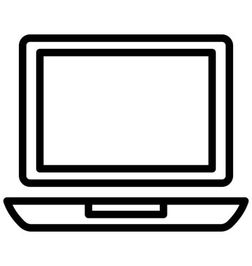 Dizüstü, izole vektör simgesi olduğunu kolayca herhangi bir boyut düzenlenemez veya değiştirilme tarihi dizüstü bilgisayar.