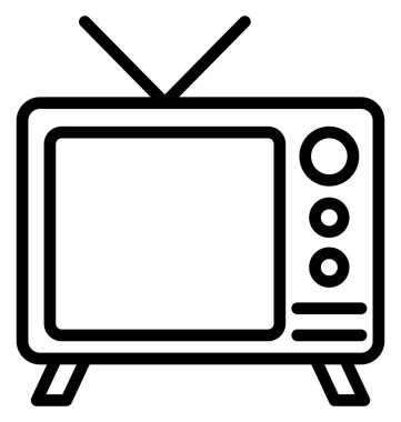 TV anteni, elektronik izole vektör simgesi olduğunu kolayca herhangi bir boyut düzenlenemez veya değiştirilme tarihi.