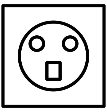 Tak, izole vektör simgesi olduğunu kolayca herhangi bir boyut düzenlenemez veya değiştirilme tarihi Soket güç.