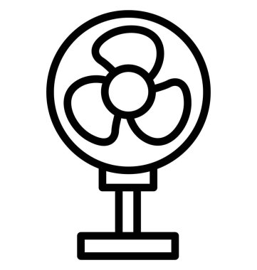 Fan, izole vektör simgesi olduğunu kolayca herhangi bir boyut düzenlenemez veya değiştirilme tarihi ayaklı fan.