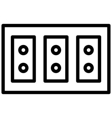 Tak, izole vektör simgesi olduğunu kolayca herhangi bir boyut düzenlenemez veya değiştirilme tarihi Soket güç. 