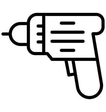 Marangozluk, İnşaat Aracı kolayca herhangi bir boyut düzenlenmiş veya değiştirilen izole vektör simgesini.