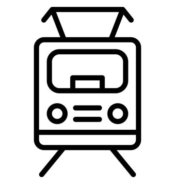 Elektrikli tren, lokomotif izole vektör simgesi olduğunu kolayca herhangi bir boyut düzenlenemez veya değiştirilme tarihi.