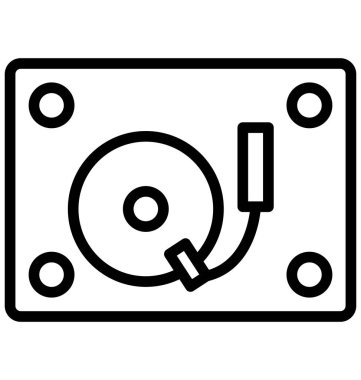 İzole vektör simgesi olduğunu kolayca herhangi bir boyut düzenlenemez veya değiştirilme tarihi multimedya, müzik.