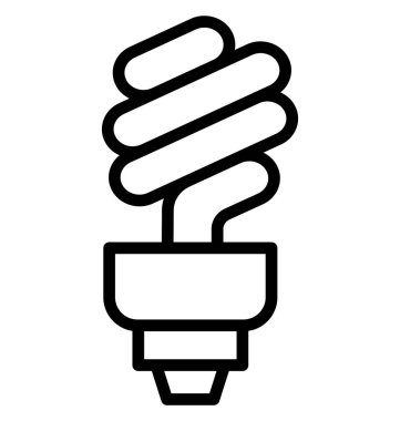 Ampul, Eko ışık izole vektör simgesi olduğunu kolayca herhangi bir boyut düzenlenemez veya değiştirilme tarihi ampul.