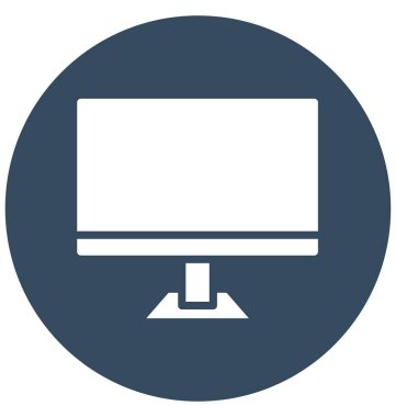 Görüntülemek, kolayca herhangi bir boyut düzenlenmiş veya değişikliğin izole vektör simge ekran.