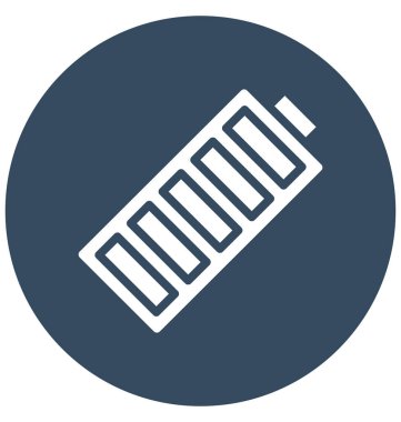 Pil şarj düzeyi izole vektör simgesi olduğunu kolayca herhangi bir boyut düzenlenemez veya değişiklik pil.