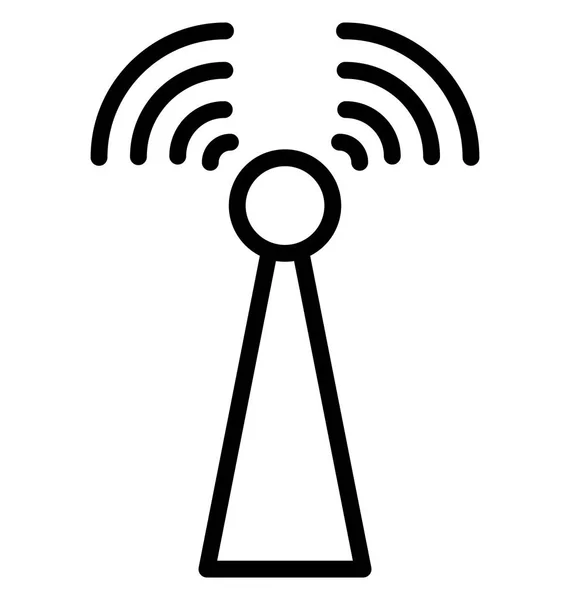 Communication Tower Signal Tower Isolated Vector Icon Can Easily Edited — Stock Vector