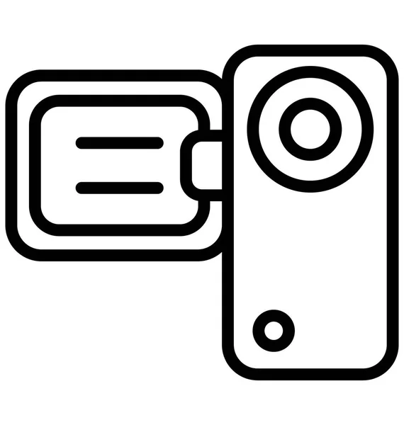 Camcorder Camera Isolated Vector Icon Can Easily Edited Any Size — Stock Vector