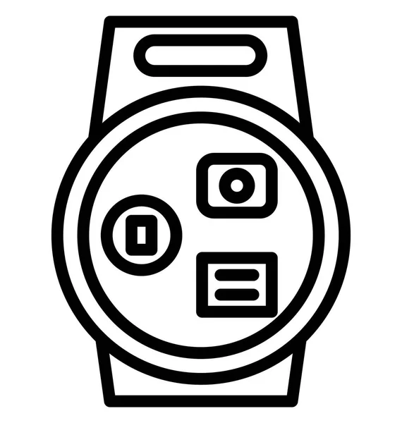 Moda Reloj Mano Icono Vector Aislado Que Puede Editar Fácilmente — Vector de stock