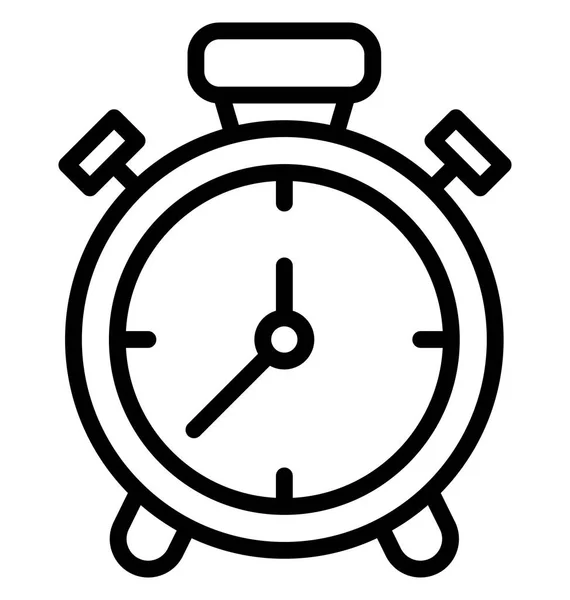 Reloj Despertador Reloj Icono Vector Aislado Que Puede Editar Fácilmente — Archivo Imágenes Vectoriales