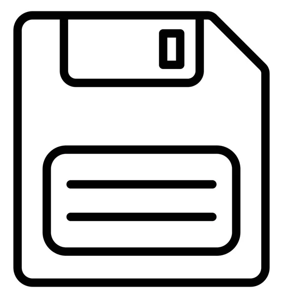 Diskette Diskette Isolierte Vektor Symbol Das Einfach Jeder Größe Bearbeitet — Stockvektor