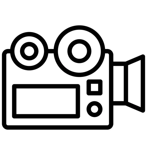 Kamera Filmkamera Isoliertes Vektorsymbol Das Einfach Jeder Größe Bearbeitet Oder — Stockvektor
