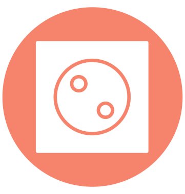 Tak, izole vektör simgesi olduğunu kolayca herhangi bir boyut düzenlenemez veya değiştirilme tarihi Soket güç.