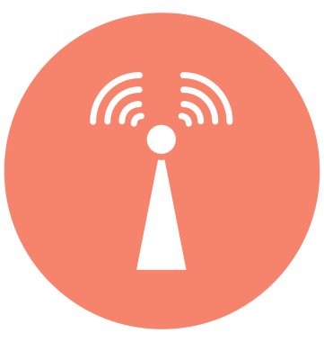 İletişim Kulesi, izole vektör simgesi olduğunu kolayca herhangi bir boyut düzenlenemez veya değişiklik sinyali Kulesi.