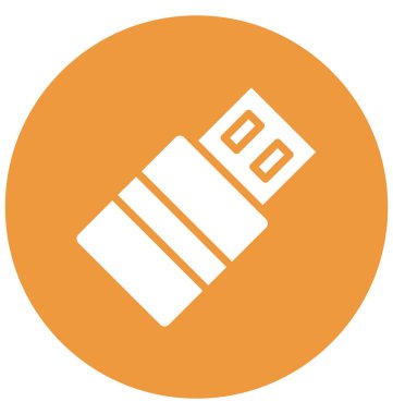 USB kablosu, usb kablosu, kolayca herhangi bir boyut düzenlenmiş veya değiştirilen izole vektör simgesi.