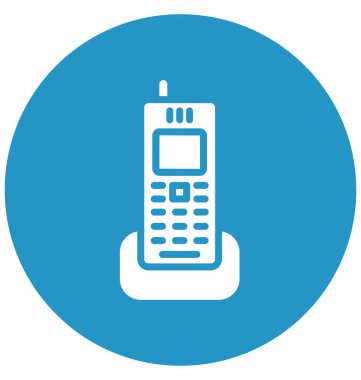 İletişim, izole vektör simgesi olduğunu kolayca herhangi bir boyut düzenlenemez veya değiştirilme tarihi telsiz telefon.