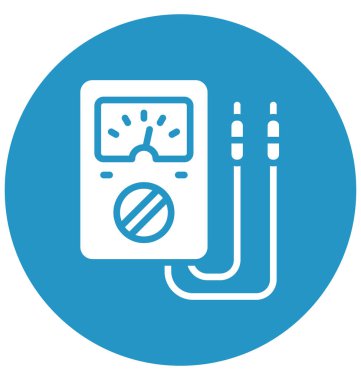 Ampermetre, amper metre kolayca herhangi bir boyut düzenlenmiş veya değiştirilen izole vektör simgesi.