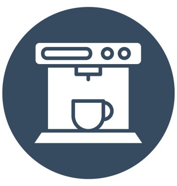 Kahve makinesi, izole vektör simgesi olduğunu kolayca herhangi bir boyut düzenlenemez veya değiştirilme tarihi espresso makinesi.