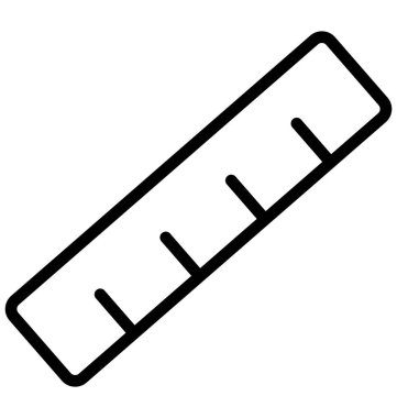 Ölçek izole çizgi vektör kolayca değiştirilebilir veya düzenlenmiş simge.