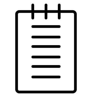 Belge izole çizgi vektör kolayca değiştirilebilir veya düzenlenmiş simge.