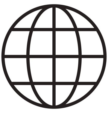 Gezegen izole çizgi vektör kolayca değiştirilebilir veya düzenlenmiş simge.