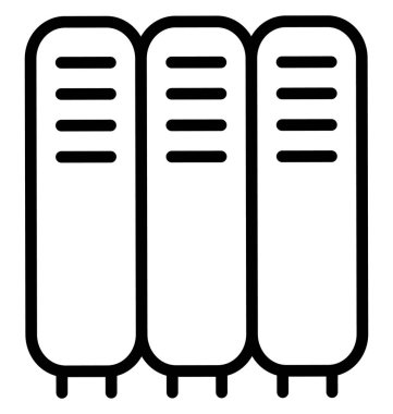 Tüp, Flask izole çizgi vektör kolayca değiştirilebilir veya düzenlenmiş simge.