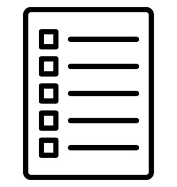 Belge izole çizgi vektör kolayca değiştirilebilir veya düzenlenmiş simge.