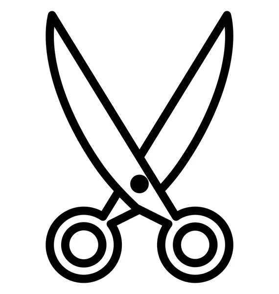 Scissor Isolated Line Vector Icon Can Easily Modified Edited — Stock Vector