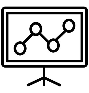 Grafik sunum izole çizgi vektör kolayca değiştirilebilir veya düzenlenmiş simge.