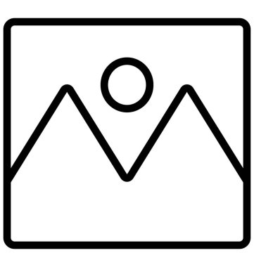 Manzara izole çizgi vektör kolayca değiştirilebilir veya düzenlenmiş simge.